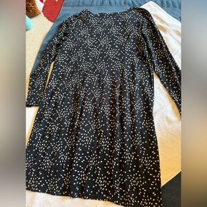 J. Jill Black and White Patterned Dress